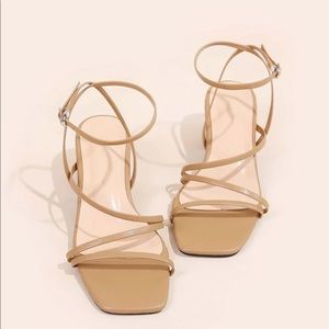 Tan pump sandals SHEIN NEW